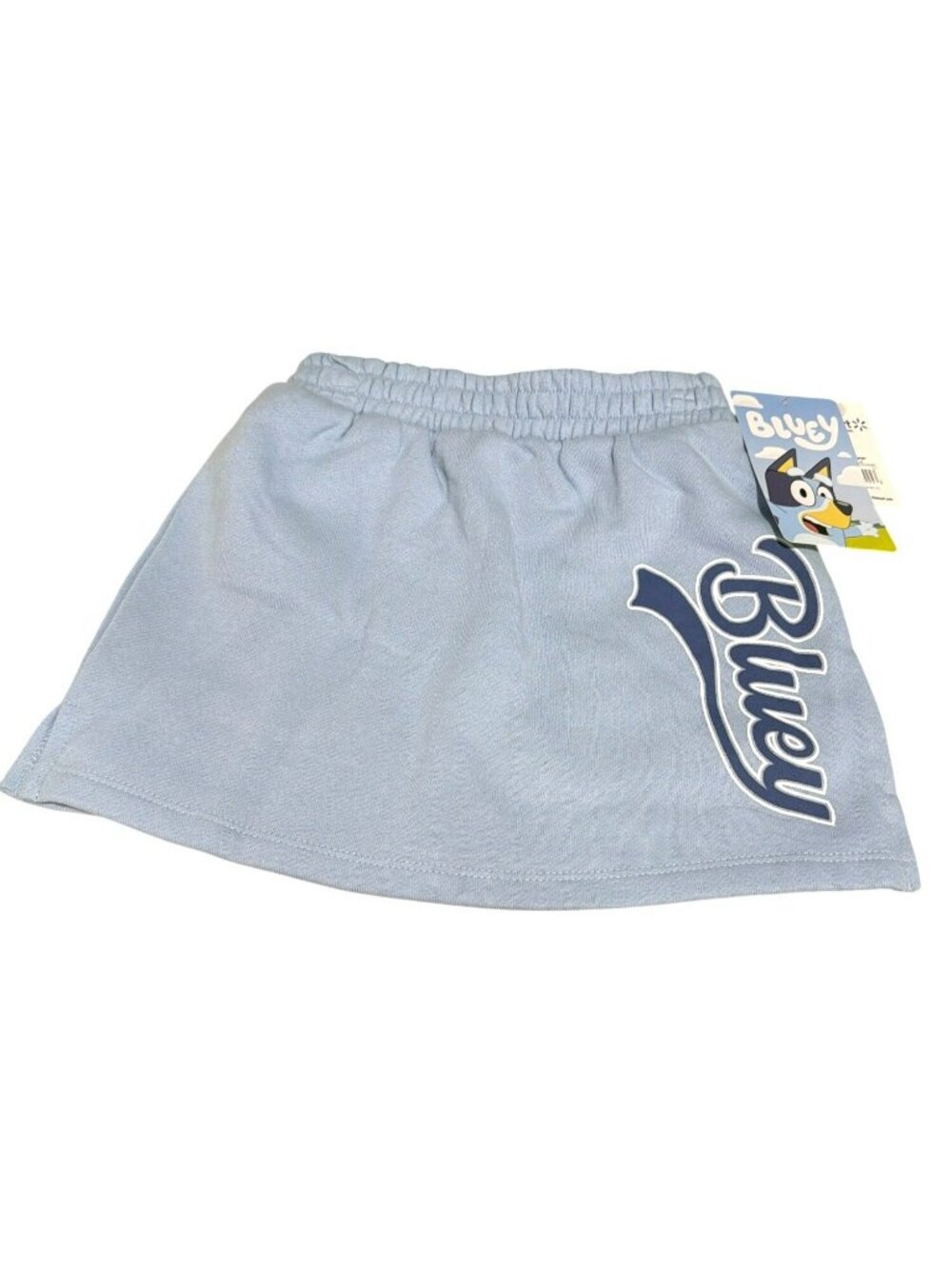 Bluey Girls Light Blue Skirt With Built-In Shorts XS (4/5) New